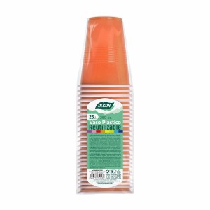 Mehrweg-Gläser-Set Algon Orange 24 Stück 250 ml (25 Stücke) |  Gläs...