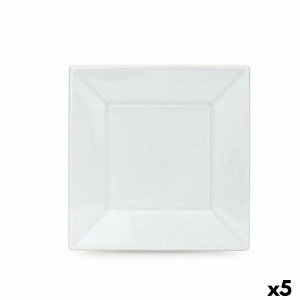 Mehrweg-Teller-Set Algon Weiß Kunststoff 23 x 23 x 1,5 cm (36 Stück...