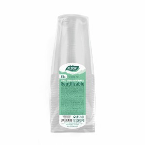 Set of reusable glasses Algon 1 L Transparent 12 Units (25 Pieces) ...