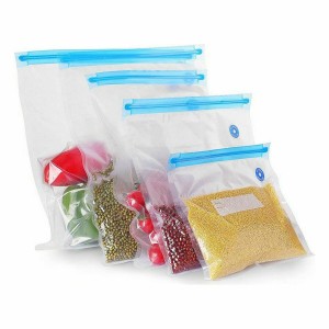 Reusable Food Bag Quttin Vacuum tube 4 Pieces 26 x 34 cm (24 Units)...