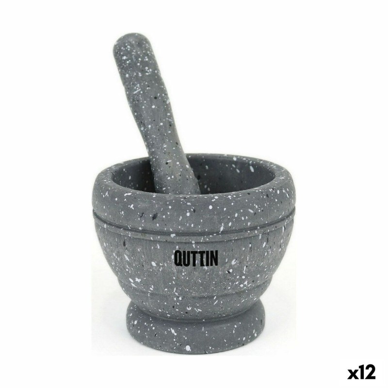 Küchenmörser Quttin Kunststoff 11 x 9 cm Schwarz (12 Stück) |  Weit...