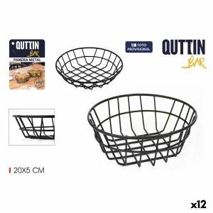 Brotkorb Quttin Metall kreisförmig 20 x 5 cm 4 mm (12 Stück) |  Küc...