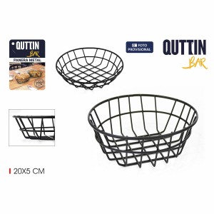 Brotkorb Quttin Metall kreisförmig 20 x 5 cm 4 mm (12 Stück) |  Küc...