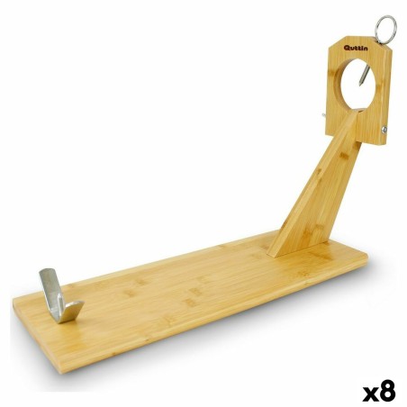 Wooden Ham Stand Quttin Bamboo 48,8 x 16,5 x 34 cm (8 Units) |  Ham...