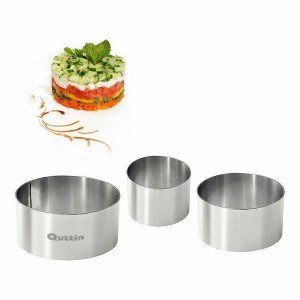 Moule de placage Quttin Argenté Acier inoxydable 12 Unités (3 Pièce...