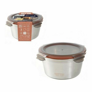 Lunchbox hermetisch Quttin kreisförmig Edelstahl Silberfarben Stahl...