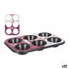 Flan Mould Quttin 52299 26,5 x 18,5 x 3 cm (12 Units) |  Decoration...