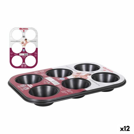 Flan Mould Quttin 52299 26,5 x 18,5 x 3 cm (12 Units) |  Decoration...