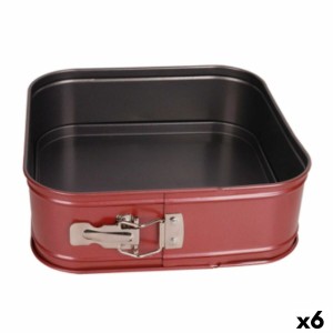 Springform Pan Quttin 24 x 24 x 7 cm Squared (6 Units) |  Decoratio...