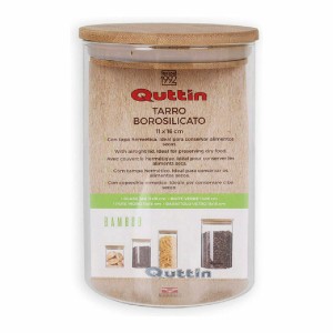 Gefäß Quttin Silikon 1,15 L 11 x 11 x 16 cm (12 Stück) |  Brotdosen...