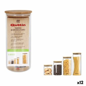 Topf Quttin Bamboo Borosilikatglas Silikon 1,25 L 10,2 x 22,8 cm (1...
