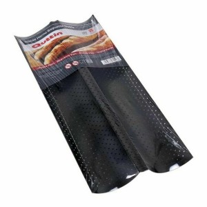 Baguette Mould Quttin 123899 Double 37,8 x 16,5 x 2 cm (12 Units) |...