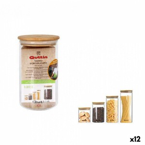 Tin Quttin Borosilicate Glass Bamboo Silicone 850 ml 10,2 x 16,8 cm...