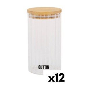 Transparentes Glasgefäß Quttin  9 x 16 cm 780 ml 9 x 16,5 cm (12 St...