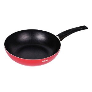 Wok Pan Quttin Infinity Red 28,3 x 47 x 10 cm |  Pans and casserole...