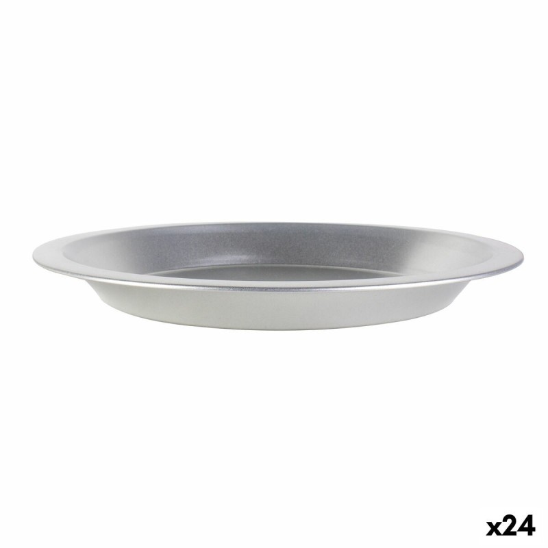 Baking tray Silver 25 x 2,5 cm (24 Units) |  Plates, platters and t...