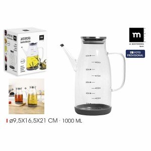 Cruet La Mediterránea Silicone Stainless steel 1 L (12 Units) |  Sp...