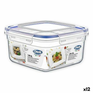 Lunchbox hermetisch Dem 1,5 L 18 x 18 x 10 cm (12 Stück) |  Brotdos...