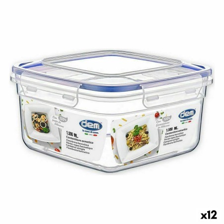 Hermetic Lunch Box Dem 1,5 L 18 x 18 x 10 cm (12 Units) |  Lunch bo...