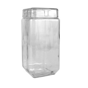 Topf La Mediterránea Glas 2,2 L 11 x 11 x 22,5 cm karriert (12 Stüc...
