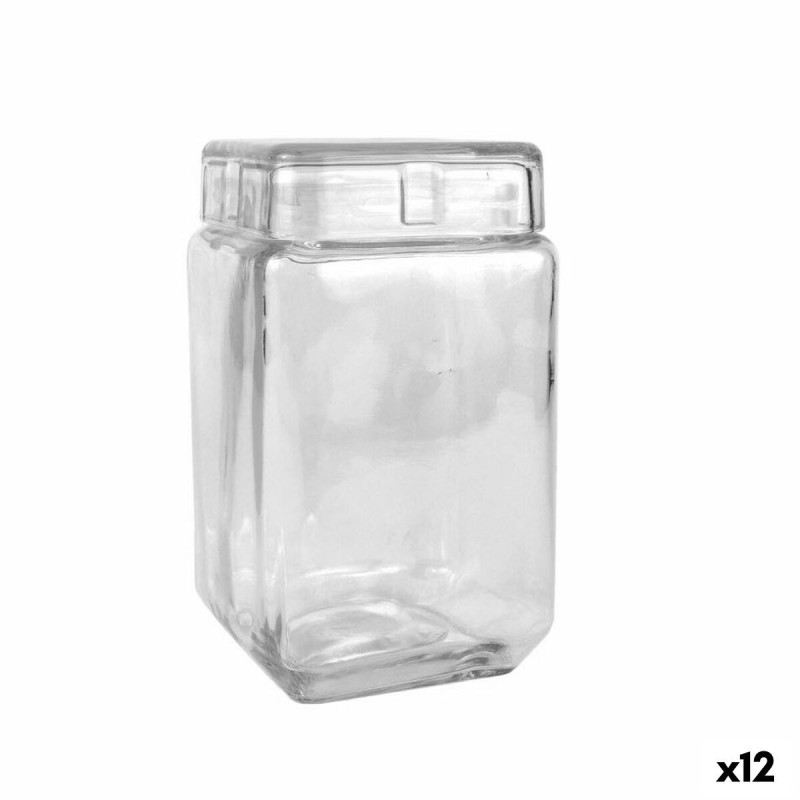 Jar La Mediterránea Squared 1,6 L (12 Units) |  Lunch boxes, food c...