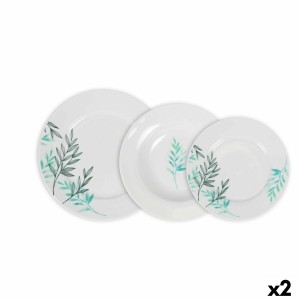 Geschirr-Set La Mediterránea Lora kreisförmig 18 Stücke (2 Stück) |...
