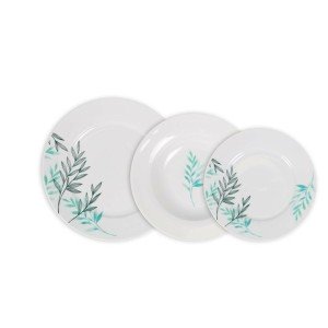 Dinnerware Set La Mediterránea Lora Circular 18 Pieces (2 Units) | ...