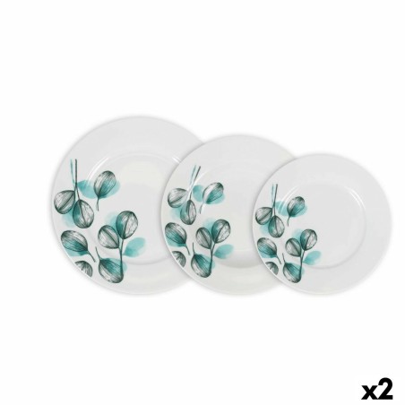 Dinnerware Set La Mediterránea Imagine Circular 18 Pieces (2 Units)...