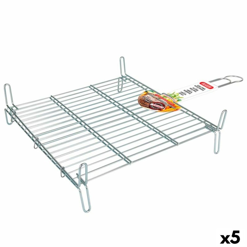Grill Algon  Double Galvanised 45 x 45 cm (5 Units) |  Barbecues an...