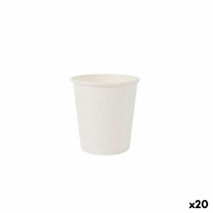 Gläserset Algon Pappe Weiß 50 Stücke 120 ml (20 Stück) |  Gläser un...