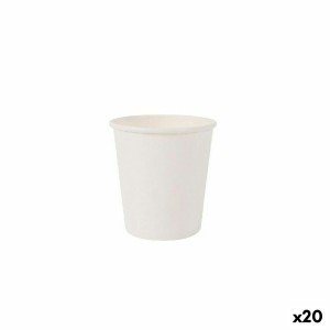 Set of glasses Algon Cardboard White 50 Pieces 120 ml (20 Units) | ...