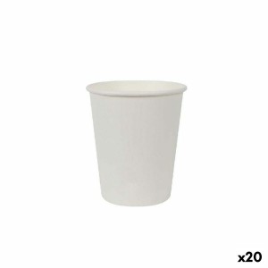 Set of glasses Algon Cardboard White 12 Pieces 250 ml (20 Units) | ...