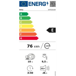 Lave-vaisselle Balay 3VT5331DA |  Autres appareils de cuisines   | ...