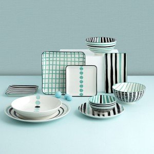 Deep Plate Bidasoa Zigzag Multicolour Ceramic 20 cm (12 Units) |  P...
