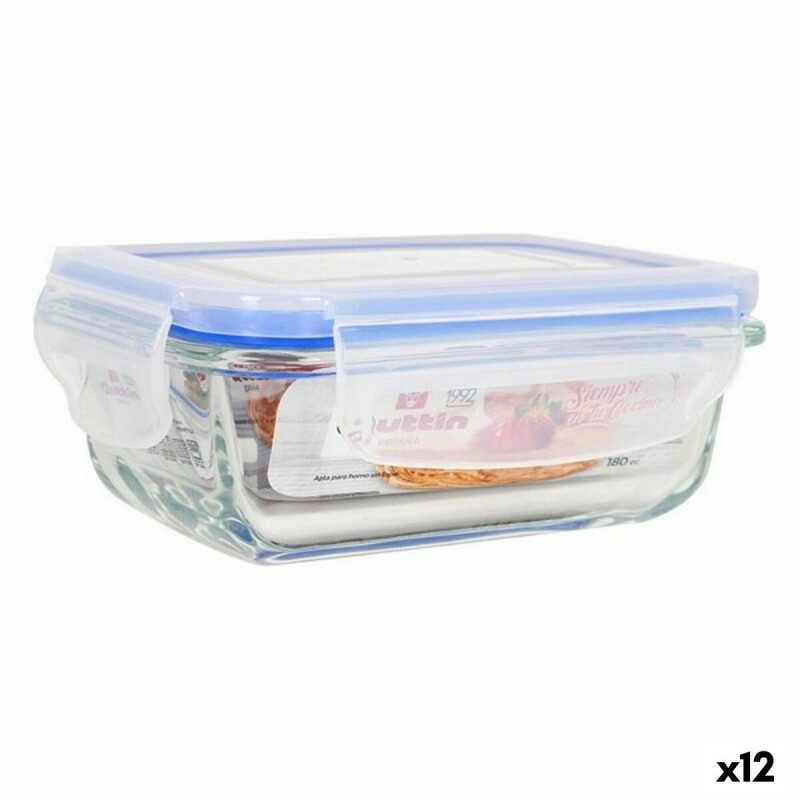 Hermetic Lunch Box Quttin Rectangular 180 ml 12,7 x 8,9 x 5 cm (12 ... Hermetic Lunch Box Quttin Rectangular 180 ml 12,7 x 8,9 x 5 cm (12 ...