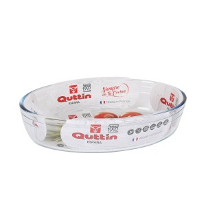 Ofenschüssel Quttin  Glas Oval 1,8 L 26,2 x 17,8 x 6,1 cm (6 Stück)...