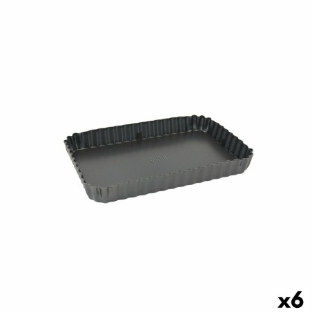Springform Pan Quttin Rectangular 27,3 x 20 x 3 cm (6 Units) |  Dec...