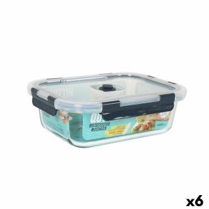 Hermetic Lunch Box Quttin Rectangular 1L 21 x 16,1 x 6,9 cm (6 Unit...