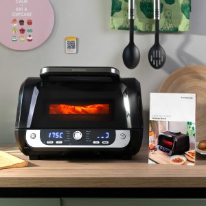 Heißluftfritteuse mit Grill, Zubehör und Rezeptbuch InnovaGoods Fry...