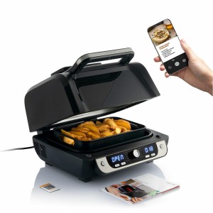 Heißluftfritteuse mit Grill, Zubehör und Rezeptbuch InnovaGoods Fry...