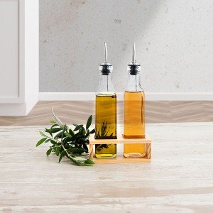 Oil and Vinegar Set Quid Naturalia Transparent Glass 260 ml |  Spic...