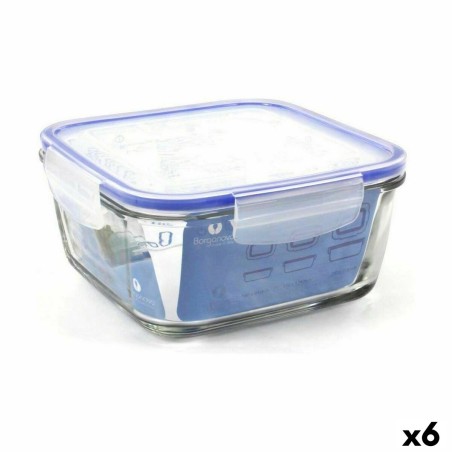 Hermetic Lunch Box Borgonovo Superblock Squared 18 x 18 x 8,5 cm (6...
