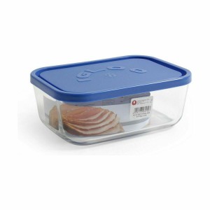 Lunchbox Borgonovo Blau rechteckig 1,3 L 19 x 13,5 x 7,2 cm (12 Stü...