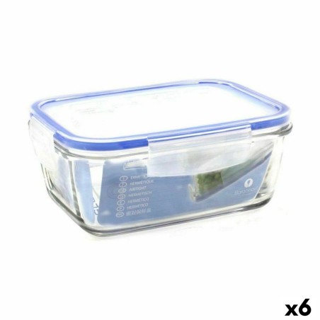 Hermetic Lunch Box Borgonovo Superblock Rectangular 17,5 x 13 x 7,5...