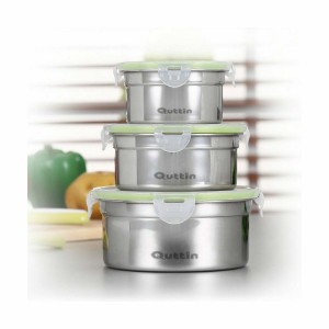 Hermetic Lunch Box Quttin Circular 300 ml Stainless steel (12 Units...