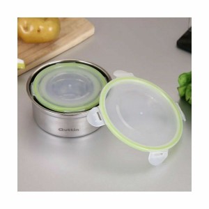 Hermetic Lunch Box Quttin Circular 300 ml Stainless steel (12 Units...