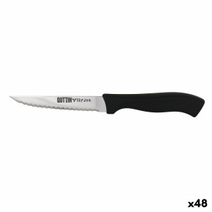 Couteau dentelé Quttin Kasual 22 x 2 x 1,5 cm Noir Argenté |  Coute...