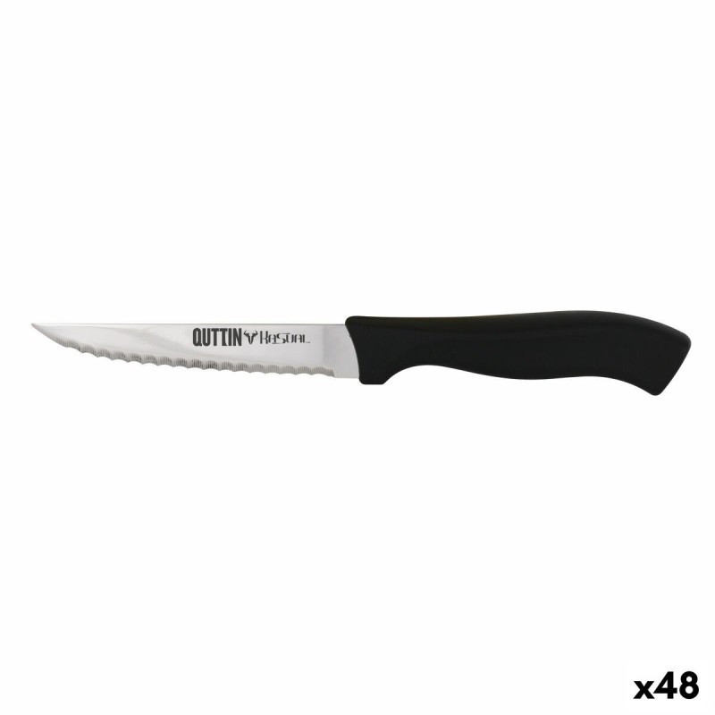 Couteau dentelé Quttin Kasual 22 x 2 x 1,5 cm Noir Argenté |  Coute...