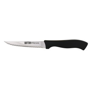 Serrated Knife Quttin Kasual 22 x 2 x 1,5 cm Black Silver |  Knives...
