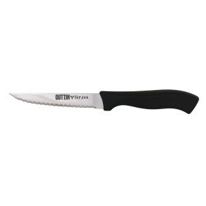Wellenschliffmesser Quttin Kasual 22 x 2 x 1,5 cm Schwarz Silberfar...